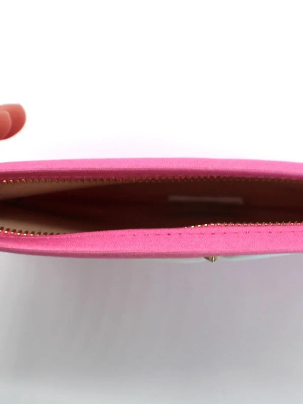 Kate Spade Canvas Plunge Small Zip Wristlet Clutch Pouch